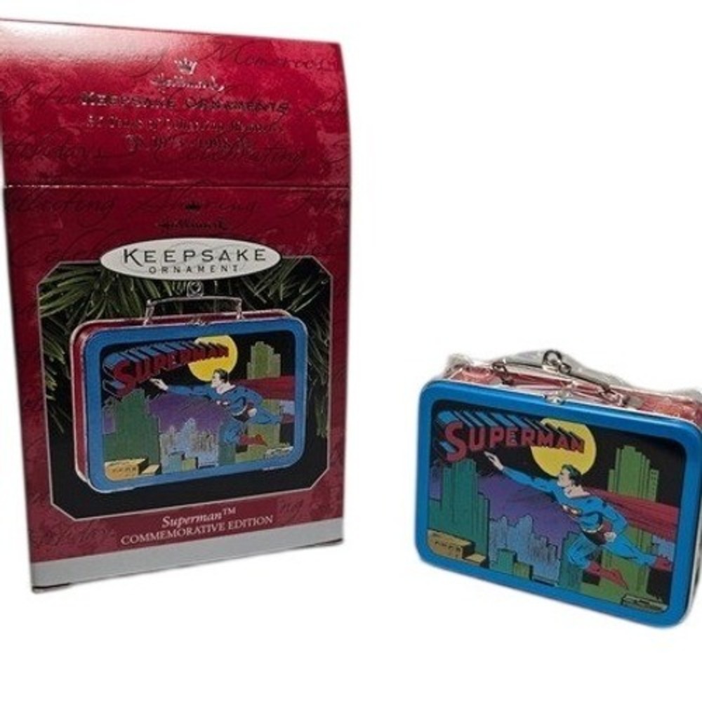 Hallmark Keepsake Superman Lunchbox Ornament‎ Commemorative Man of Steel NIB
